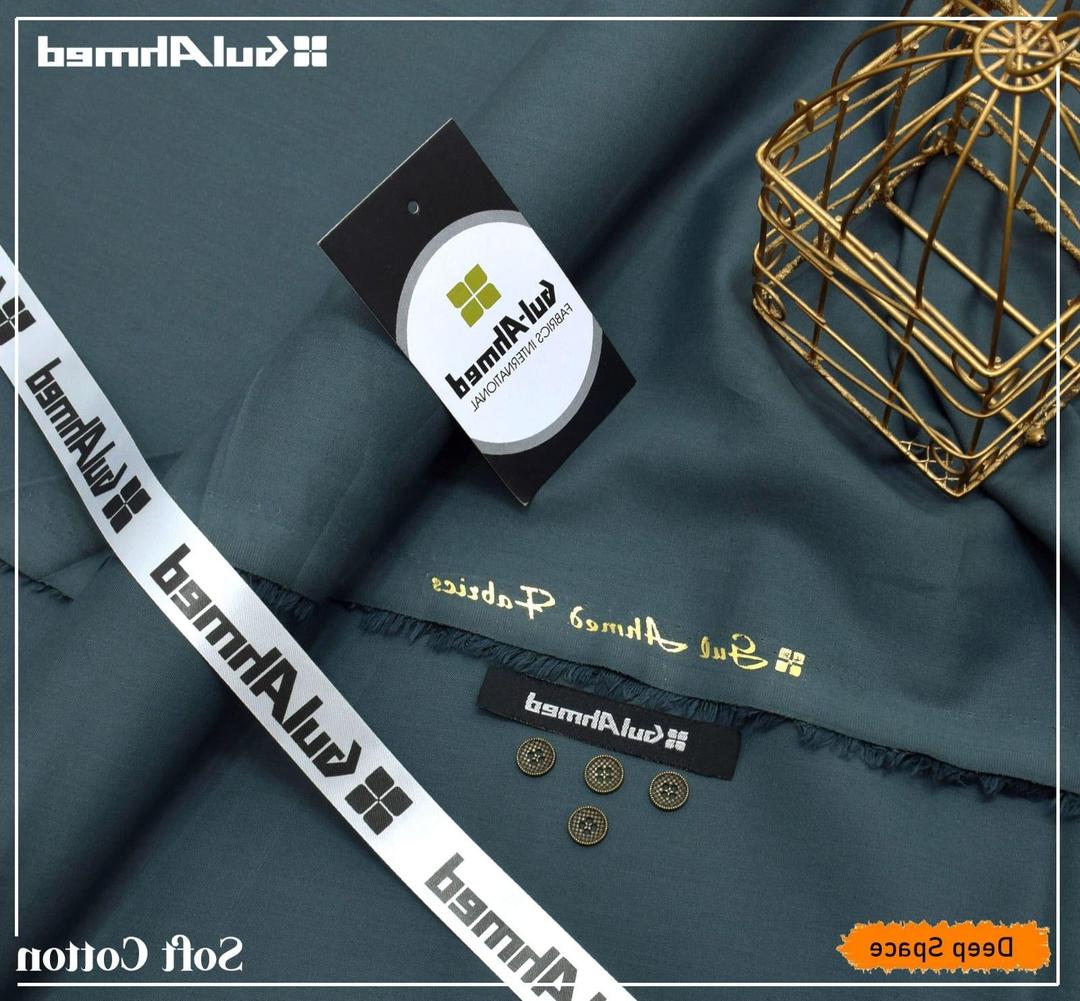 Soft Cotton Deep Space Green Suit for Men