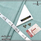 Men's Textured Green Paper Cotton Suit Design