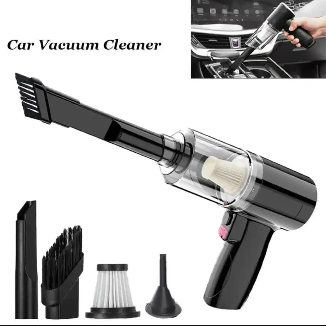 3-in-1 Car Vacuum Cleaner with 4 Attachments