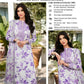 3 Pcs Anela's Unstitched Lawn 2026 Purple Floral Suit