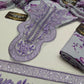 3 Pcs Anela's Unstitched Lawn 2026 Purple Floral Suit