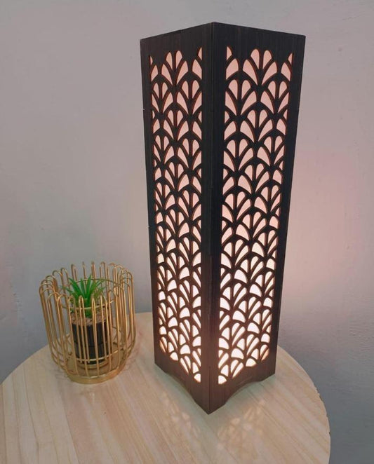 Modern Wooden Floor Lamp with Leaf Design for Home & Office