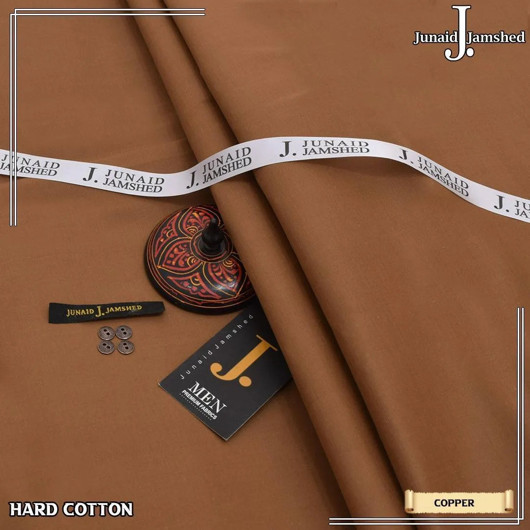 Copper Hard Cotton Unstitched Suit for Men