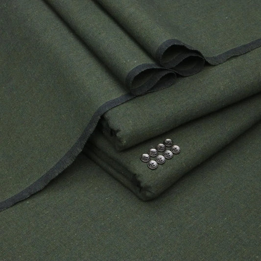 Men's Khaddar Plain Green Suit Winter Comfort