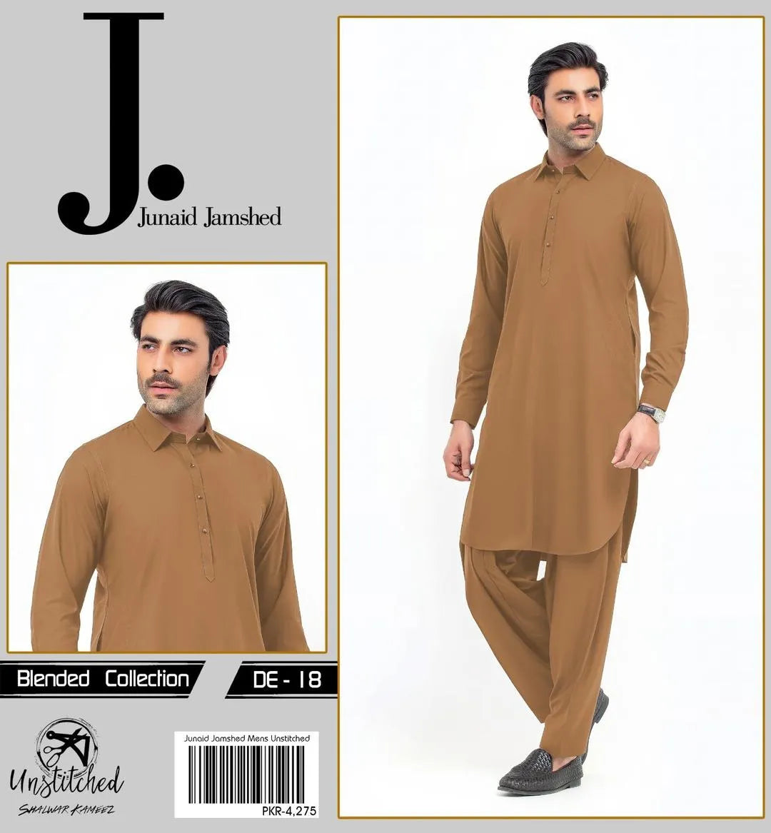 Unstitched Suit Mustard Wash & Wear