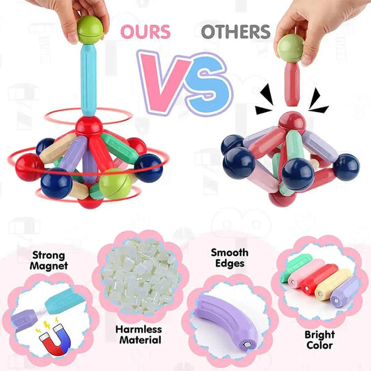 25-Piece Magnetic Building Blocks Set for Kids