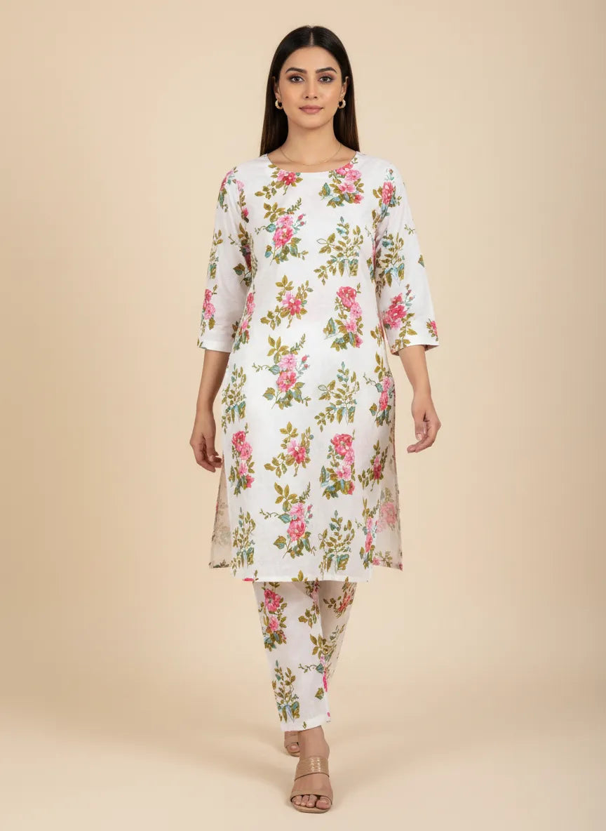 Stylish 2 Pcs Women's Unstitched Printed Suit