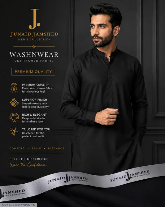 Men’s Unstitched Wash And Wear Plain Suit