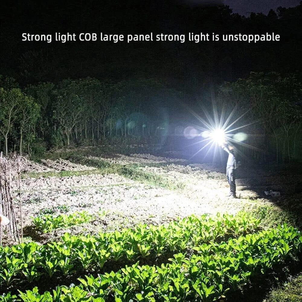 Rechargeable COB LED Torch with Hammer, Magnetic Base and Power Bank