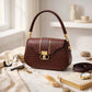 Maroon Leather Shoulder Bag for Women