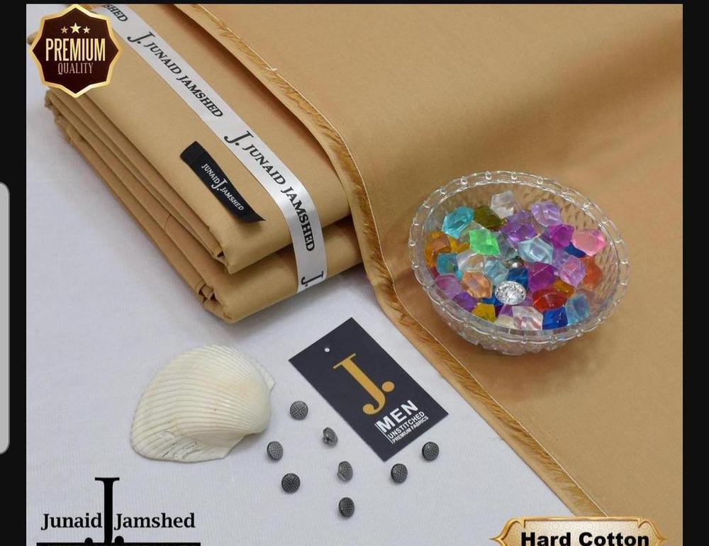 Men Hard Cotton Plain Suit 4.5m Unstitched