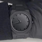 Men Black Carbon Fiber Arabic Dial Watch 4"