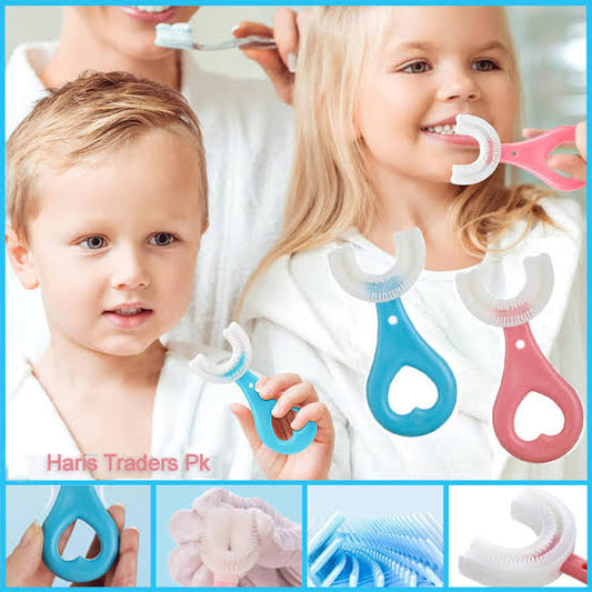 Baby Toothbrush Children's Teeth Cleaning Brush Kids U-Shaped