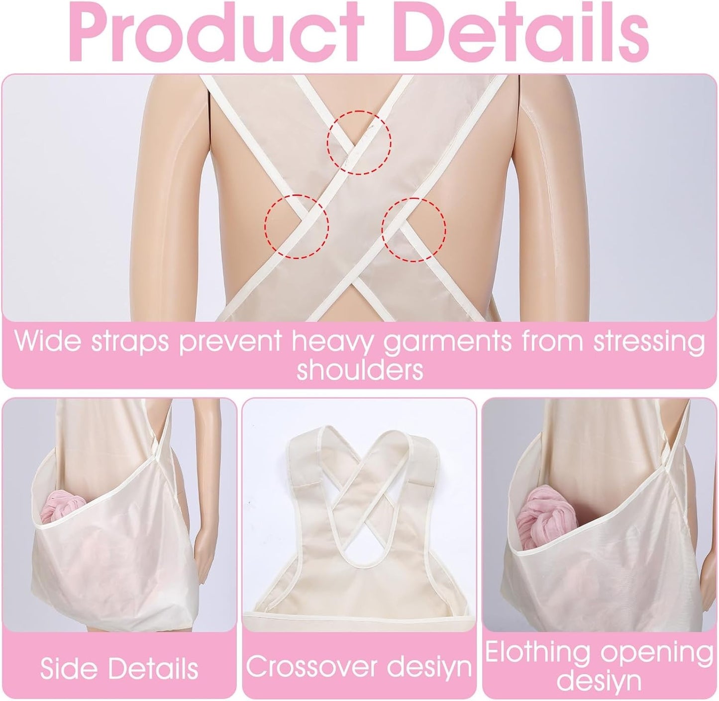 Laundry Bag Apron With Pocket Durable Fabric Storage Organizer
