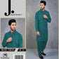 Men's Unstitched Green Shalwar Kameez Suit All Season Wash And Wear
