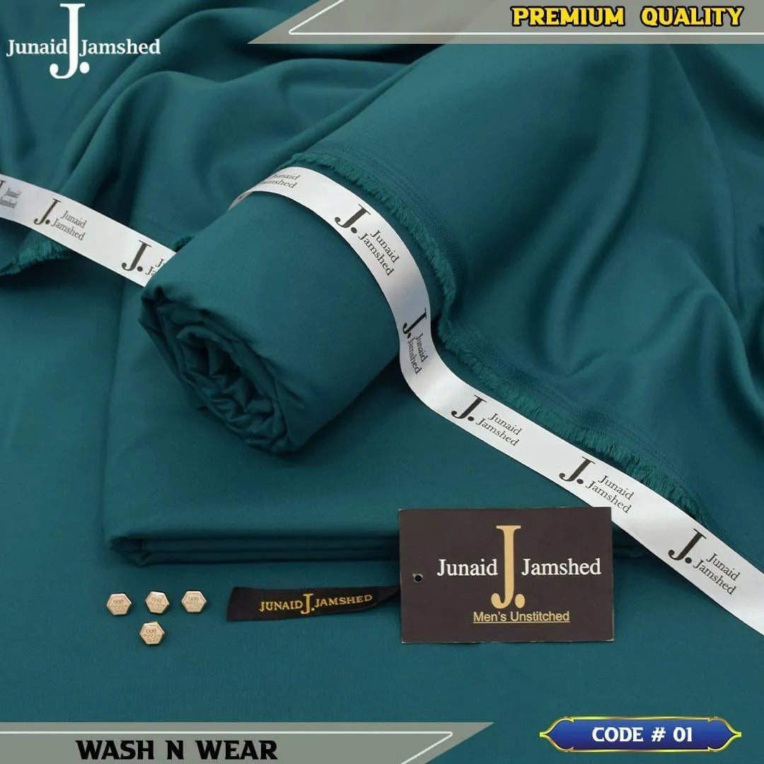 Men's Unstitched Green Shalwar Kameez Suit All Season Wash And Wear