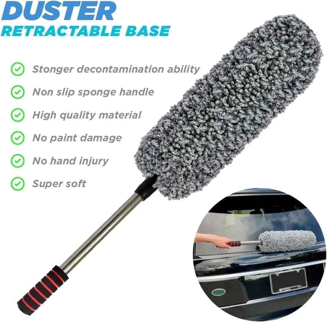 Car Duster Microfiber Brush Exterior Interior Scratch Free