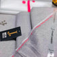 Men's Grey Wash & Wear Suit with Pink Stitching