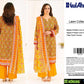3 Pcs Unstitched Printed Lawn Suit Yellow