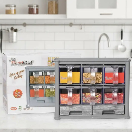 Galaxy Smart Box Spice Rack 6 in 1 Multicolor Stackable