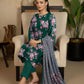 Green Printed 3-Piece Dobby Lawn Suit Set