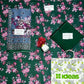Green Printed 3-Piece Dobby Lawn Suit Set
