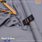 Men's Blue Wash & Wear Plain Suit All Season