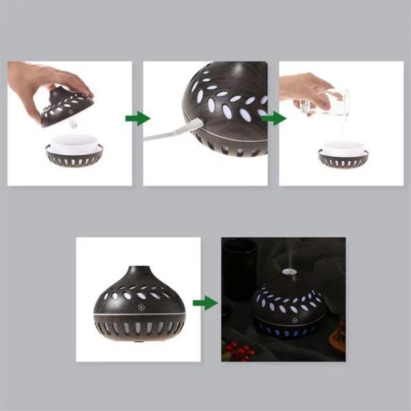 Portable Multicolor Humidifier with Night Light