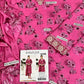 3 Pcs Women's Unstitched Printed Embroidered Suit