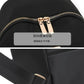 Black Nylon Backpack Set 16" with Chest Bag for Women