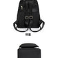 Black Nylon Backpack Set 16" with Chest Bag for Women