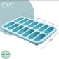 Silicone Ice Cubes Container Blue 18x12x4cm