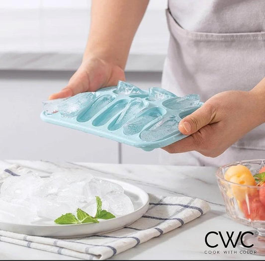 Silicone Ice Cubes Container Blue 18x12x4cm