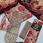 3 Pcs Maria B. Unstitched Lawn Suit Red Floral 2026