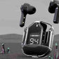 Wireless Noise-Cancelling Earbuds Black Transparent Bluetooth 5.3