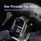 Wireless Noise-Cancelling Earbuds Black Transparent Bluetooth 5.3
