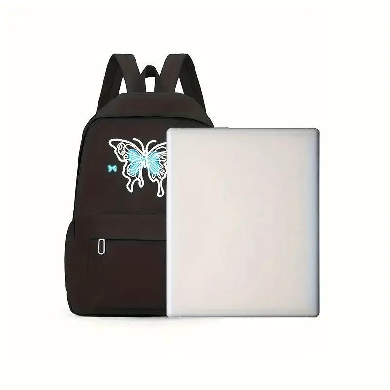 Black Butterfly Backpack for Students & Professionals