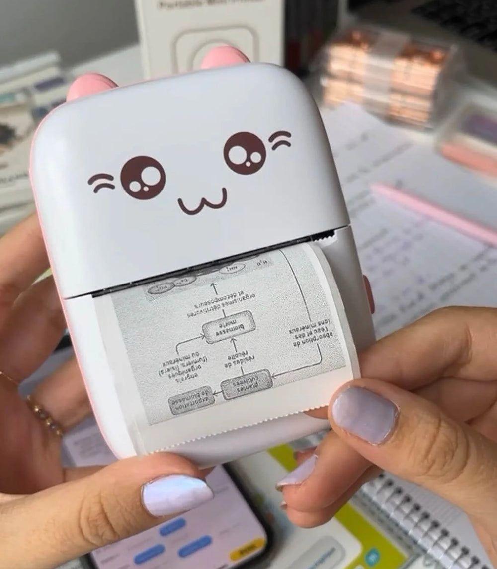 Cute Pink Pocket Printer for Students & Creators