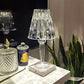 Rechargeable Crystal Table Lamp with Multicolor Lighting