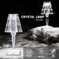 Rechargeable Crystal Table Lamp with Multicolor Lighting