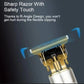 Rechargeable Men's Hair Trimmer with 4MM Blades