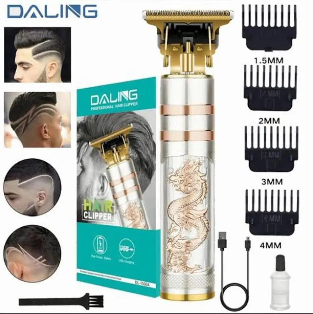 Rechargeable Men's Hair Trimmer with 4MM Blades