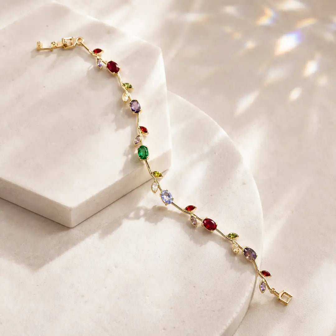 Multi colour Golden Base Trending Tulip Braclet