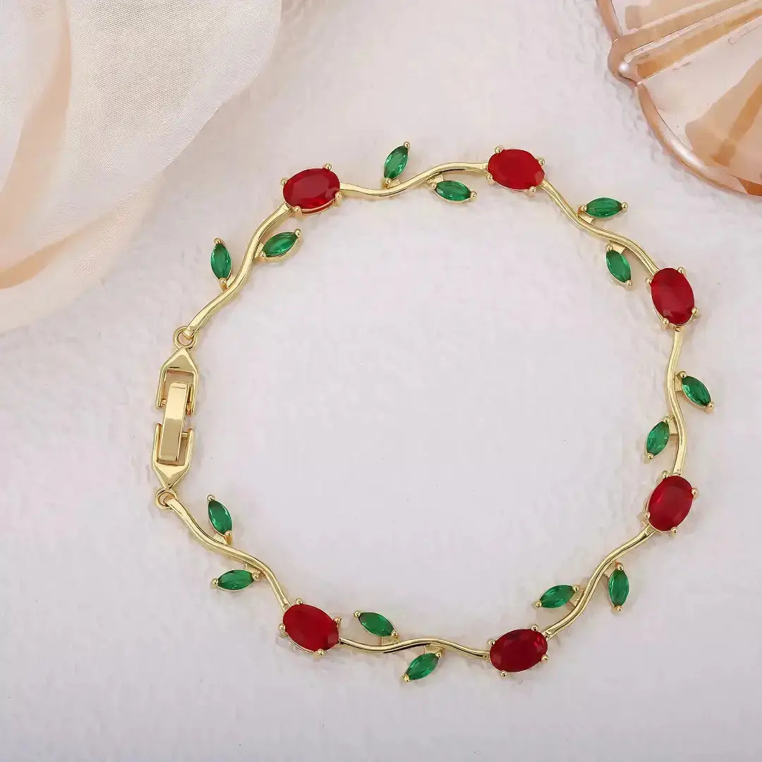 Multi colour Golden Base Trending Tulip Braclet