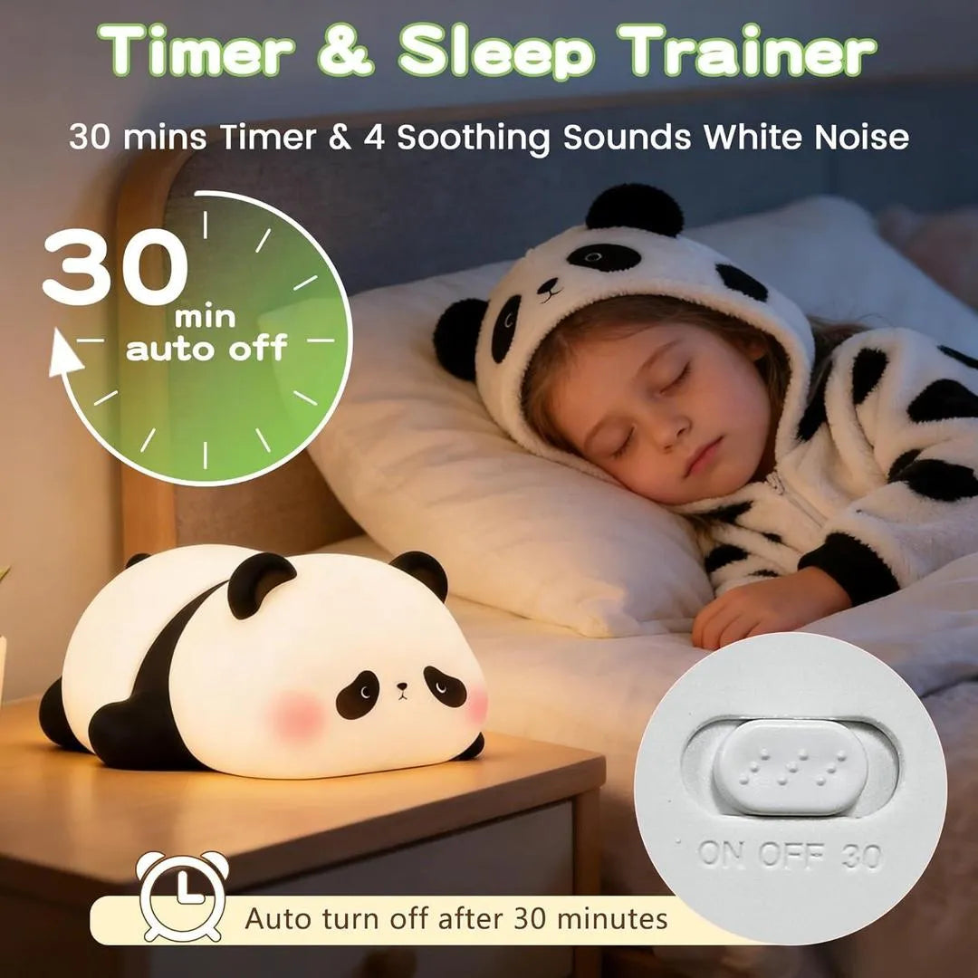 Rechargeable Panda Lamp for Bedroom Study Space