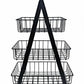 Black 3-Tier Detachable Fruit Basket for Kitchen Storage