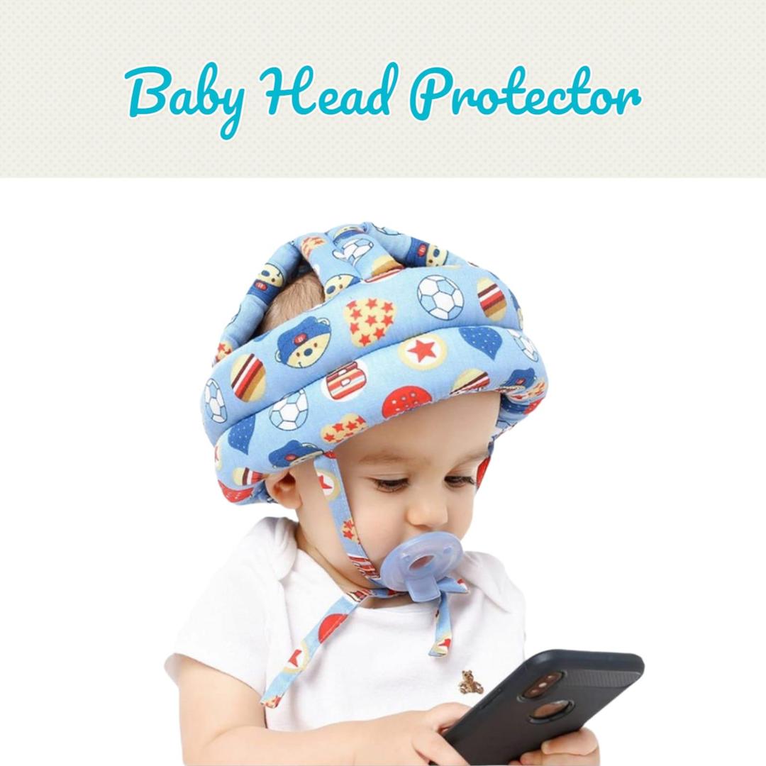 Baby Head & Knee Protector Unicorn Rainbow Print