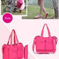 Pink Nylon Baby Bag with Shoulder Strap