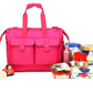 Pink Nylon Baby Bag with Shoulder Strap