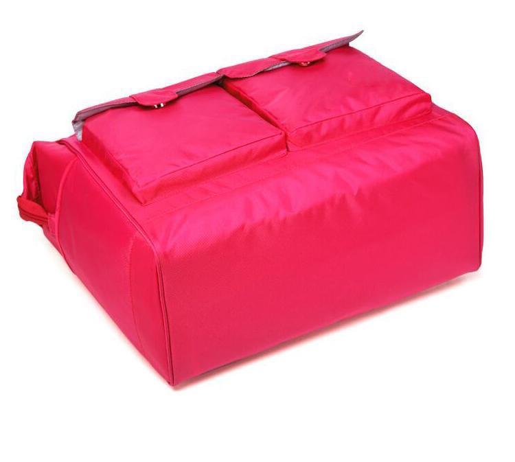 Pink Nylon Baby Bag with Shoulder Strap